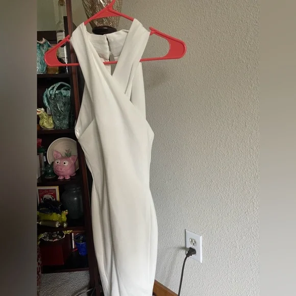 Eliza J | Dresses | Eliza J White Cross Halter Neck Dress | Poshmark Eliza J | Dresses | Eliza J White Cross Halter Neck Dress | Poshmark